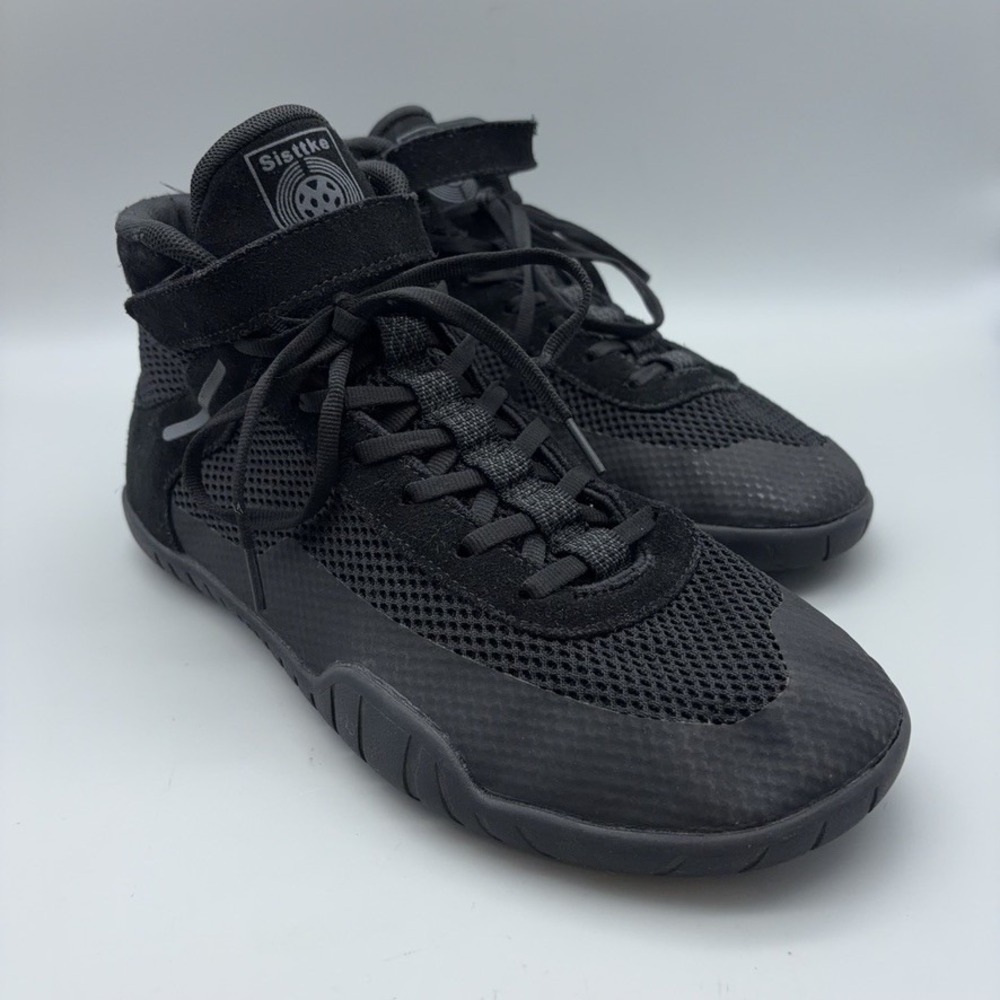 Sisttke Wrestling Shoes Mens EU 44 Black Mesh High Top Combat Gym Athletic